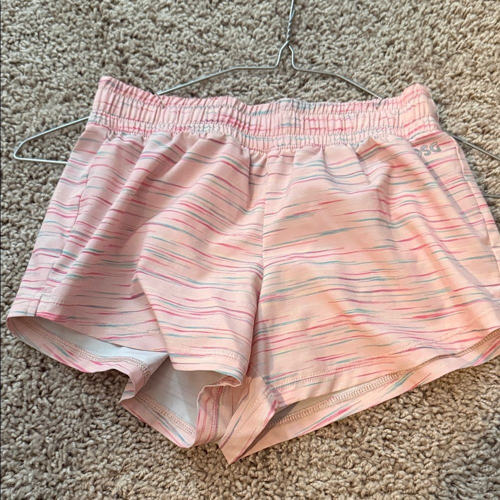 DSG Pink Striped Kids Shorts